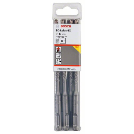 Vrták do kladiv Bosch SDS-Plus-5X - 6 x 100 x 160 mm 2608833892