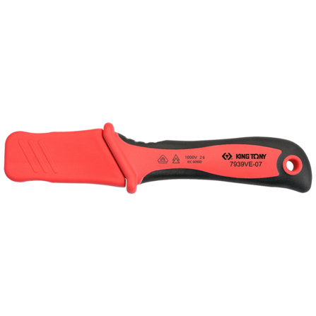 Nůž na zahnuté kabely s patkou VDE L 190 mm King Tony 7939VE-07 - 2