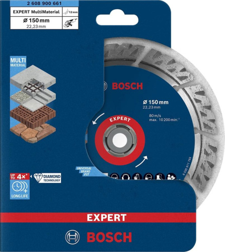 Diamantový dělicí kotouč Bosch Expert MultiMaterial 150x22,23 mm 2608900661 - 2