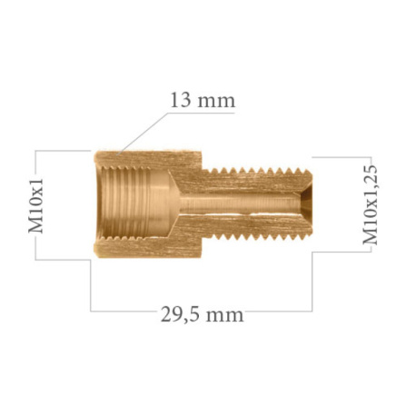 Redukce brzdové trubky M10x1 na M10x1,25 5-600-136 - 3