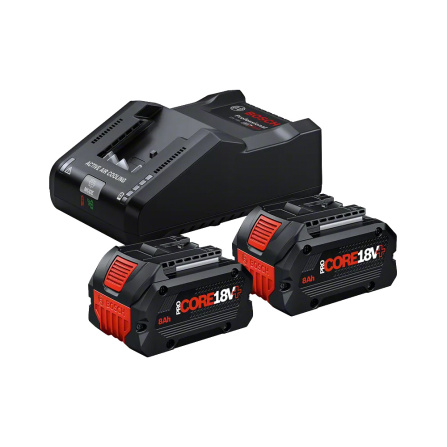 Set aku Bosch GBA 18V 8.0Ah ProCORE+ a nabíječe GAL 18V-160 1600A02X03