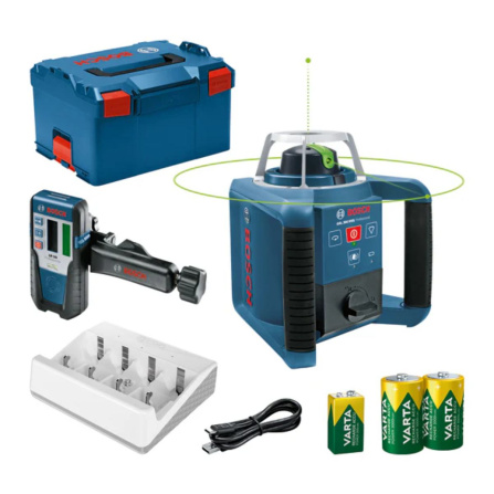 Stavební rotační laser + přijímač LR 1G Bosch GRL 300 HVG Set Professional 0601061704 - 7