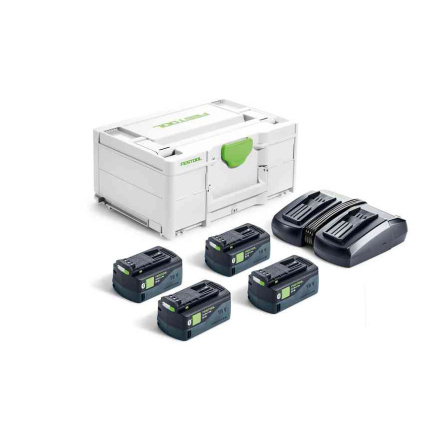 Sada akumulátorů a nabíječe Festool SYS 18V 4x5,0/TCL 6 DUO 577709