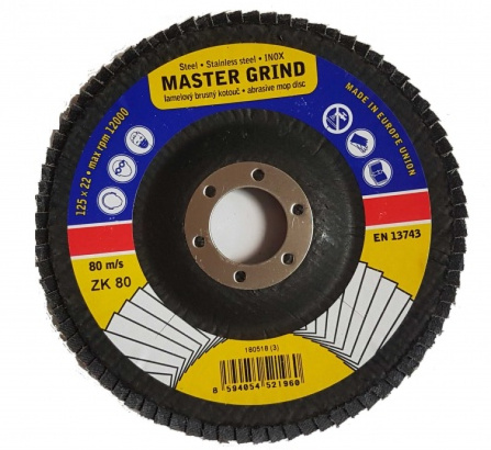 Brusný kotouč lamelový MASTER GRIND 125 mm P80