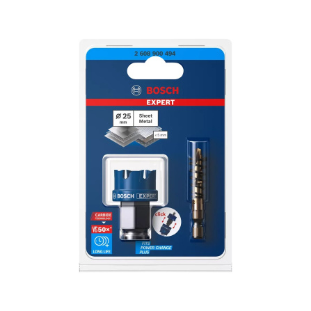 Pila vykružovací/děrovka Bosch Expert 25 mm Sheet Metal PC Plus 2608900494 - 3