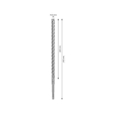 Vrták do kladiv spirálový Bosch PRO SDS-Plus-5X 14 x 250 x 310 mm 2608833819 - 6