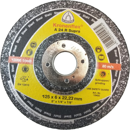 Brusný kotouč Klingspor A 24 R 125x6x22,23 mm