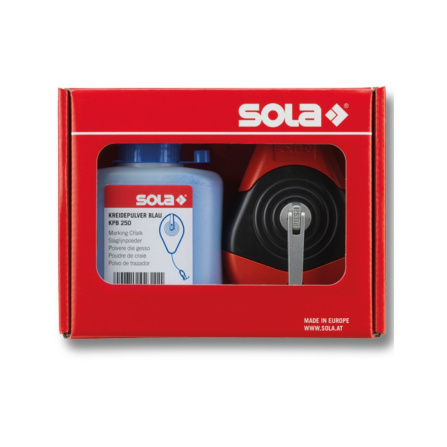 Set brnkačka značkovací navíjecí s práškem SOLA CLP30 + KPB250 modrá 66110643 - 2