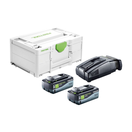 Sada akumulátorů a nabíječe Festool SYS 18V 2x8,0/SCA16 577327