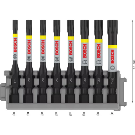 Sada torx bitů PH Bosch PRO Impact 8 ks 55 mm 2608522329 - 4