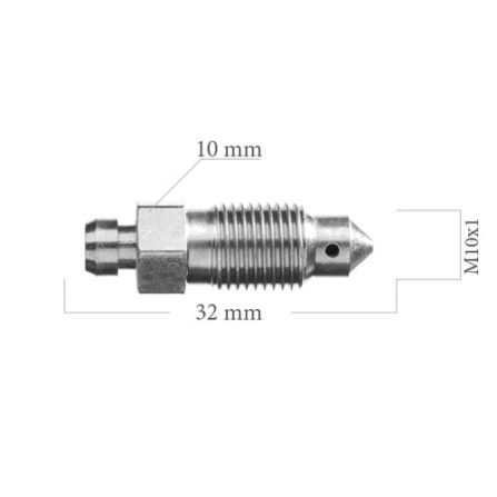 Odvzdušňovací šroub M10x1 L=32 mm 5-300-0131