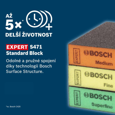 Brusná houba Bosch Expert střední S471 Standard 2608901169 - 2