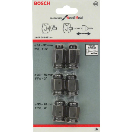 Sada přechodových Bosch adaptérů k Power Change 6 ks 2608584682 - 2