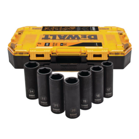 Sada rázových hlavic DeWALT McLaren 7 dílů DT70905 Sada rázových hlavic DeWALT McLaren 7 dílů DT70905