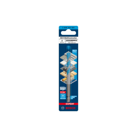 Vrták víčeúčelový Bosch Expert HEX-9 Multi Construction 8x50x100 mm 2608900581 - 2