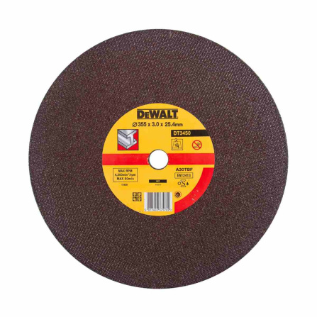 Dělicí kotouč rovný DeWalt A30TBF, 355 mm, 25,4x3,0 mm DT3450-QZ