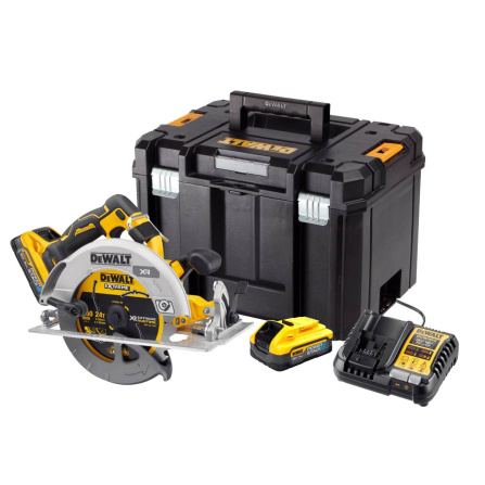 Aku pila okružní DeWALT XR, 2x5,0 Ah PowerStack DCS573H2T - 2