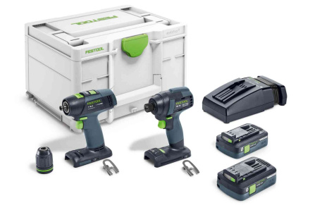 Sada šroubovací a vrtací Festool TID 18 HPC 4,0 I-Set T18