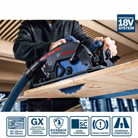 Aku okružní pila Bosch EXPERT EXKS18V-68GX bez aku 06016B5301 - 6 Aku okružní pila Bosch EXPERT EXKS18V-68GX bez aku 06016B5301 - 6