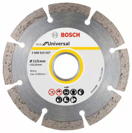 Diamantový dělící kotouč Bosch ECO For Universal 115 mm 2608615027
