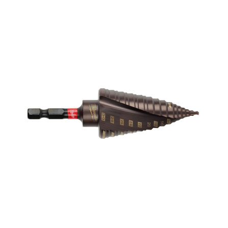 Vrták stupňovitý 4 - 30 mm 12 stupňů 95 mm Milwaukee SHOCKWAVE IMPACT DUTY 48899265
