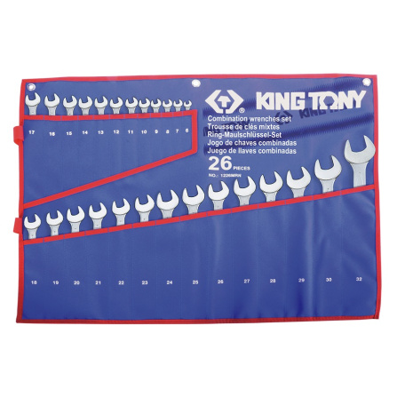 Sada očkoplochých klíčů King Tony 26 ks 1226MRN