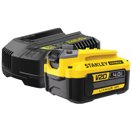 Startovací sada V20 4,0 Ah + nabíječka Stanley FatMax SFMCB14M1-QW
