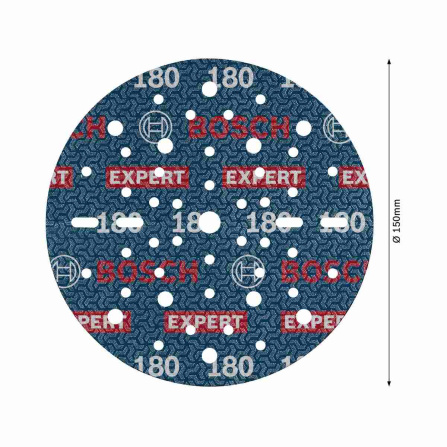 Brusný kotouč Bosch Expert O780 s fólií 6 ks 150 mm P180 2608902444 - 6