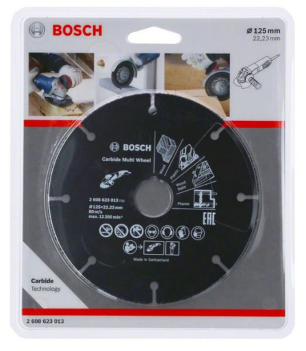 Víceúčelový řezný kotouč Bosch Carbide Multi 125 mm 2608623013