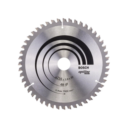 Pilový kotouč Bosch Optiline Wood 216x30x2,8 48Z 2608640641
