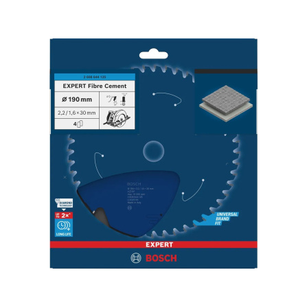 Pilový kotouč Bosch Expert for Fiber Cement 190x30, 4 zuby 2608644125 - 2