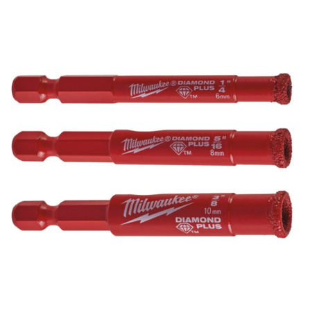 Sada diamantových vrtáků Milwaukee Diamond Plus Max 1/4 5ks 4932498299 - 3
