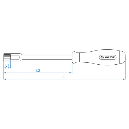 Šroubovák nástrčný 6 hran King Tony 6x225 mm 1450-06 - 2