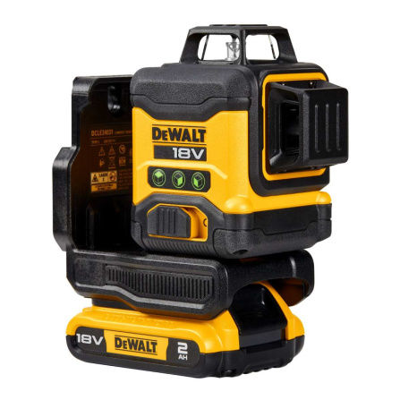 Křížový samonivelační zelený laser DeWalt 10,8 V 2,0 Ah DCLE34031D1-QW