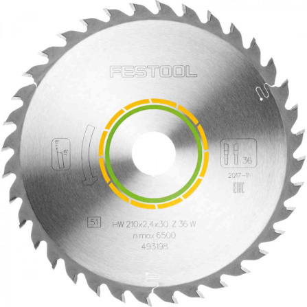 Kotouč pilový Festool WOOD UNIVERSAL HW 210x2,4x30 W36 493198