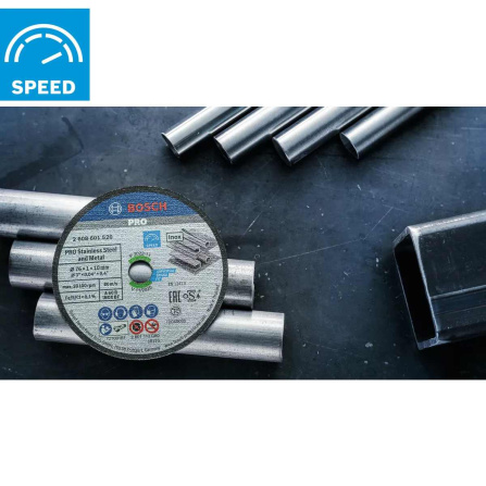 Řezný kotouč Bosch PRO Stainless steel and metal 76x1x10 mm 2608601520 - 3