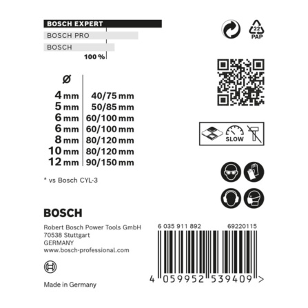 Sada vrtáků Bosch Expert CYL-9 MultiConstruction 7 ks 2608900647 - 7 Sada vrtáků Bosch Expert CYL-9 MultiConstruction 7 ks 2608900647 - 7