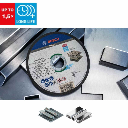 Dělicí kotouč rovný Bosch PRO Stainless Steel and Metal WA 46 T BF, 150 mm, 1,6 mm 2608601513 - 2