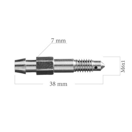 Odvzdušňovací šroub M6x,25 L=38 mm 5-300-0013