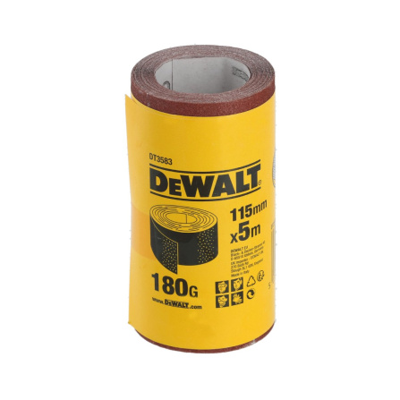 Brusný papír v roli 115mm x 5m P180 DeWalt DT3583