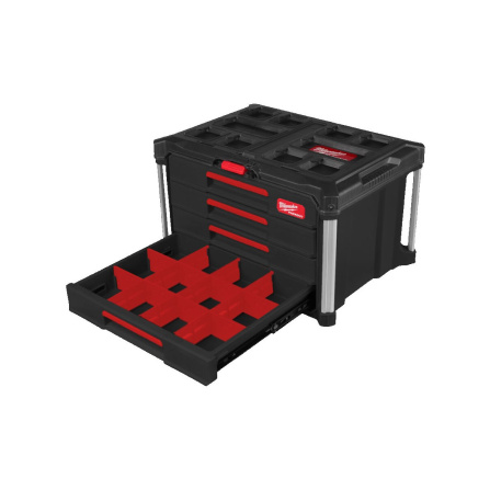 Kufr na nářadí Milwaukee Packout Box se 4 zásuvkami 4932493189 - 2