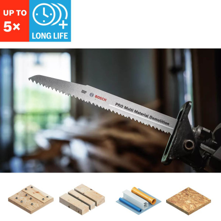 Pilový plátek do pily ocasky Bosch PRO Multi Material Demolition S1110VF 2 ks 2608659004 - 3
