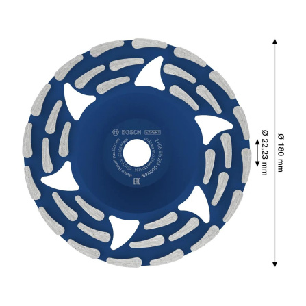 Diamantový brusný kotouč Bosch Expert Concrete 180 mm 2608615284 - 6