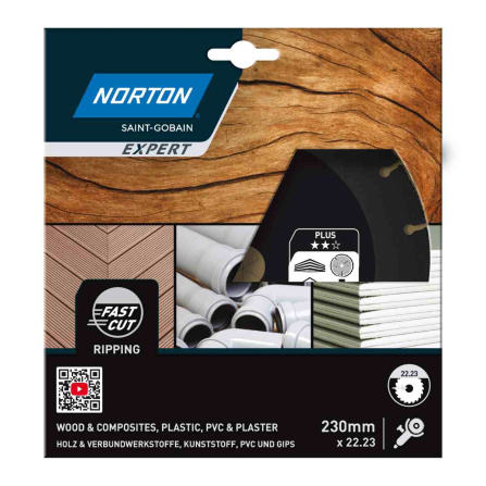 Víceúčelový řezný kotouč Norton  Expert EU Multi Carbide 230x22,23 70184633710 - 2