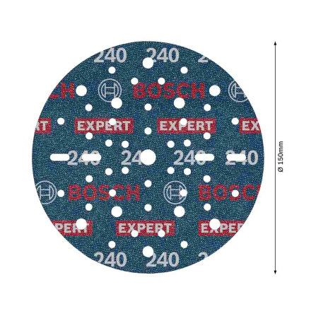 Brusný kotouč Bosch Expert O780 s fólií 6 ks 150 mm P240 2608902445 - 6