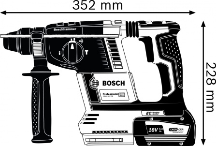 Aku kladivo kombinované Bosch GBH 18V-26 F Professional 0611910000 - 5