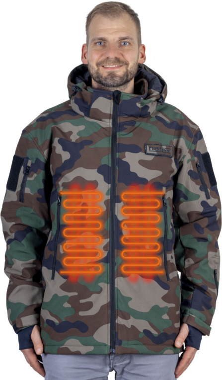 Bunda aku vyhřívaná XS CAMOUFLAGE Narex CHJ-XS SET