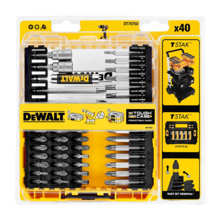 Sada bitů DeWALT 40ks DT70702