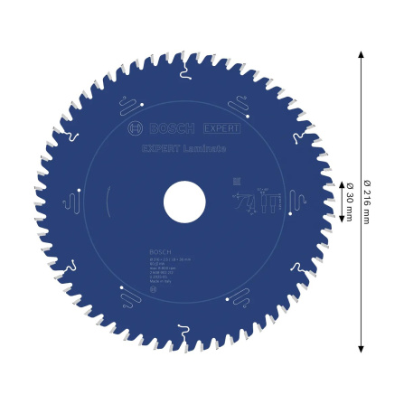 Pilový kotouč Bosch Expert Laminate 216x2,5/1,8mm, 60 zubů 2608902212 - 6 Pilový kotouč Bosch Expert Laminate 216x2,5/1,8mm, 60 zubů 2608902212 - 6