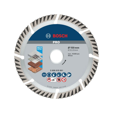 Diamantový dělicí kotouč Bosch PRO Multi Material 150 mm 2608615061